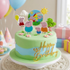 Боковой топпер Happy Birthday Сердечко (золото): Декор и украшения