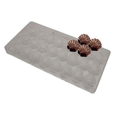 Поликарбонатная форма для шоколада Ракушки 299 фото