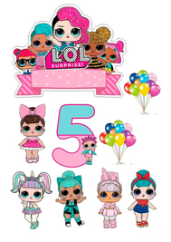Вафельна картинка ляльки L.O.L. на 5 років 20x30см 027027/pr430 фото