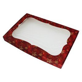 Коробка для пряников 20х30см Новогодняя красная (5шт) av2::6 фото