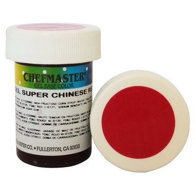 Гель-фарба Base Color Chefmaster Super Chinese Red 28грам 9456 фото