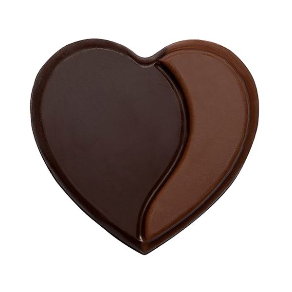 Шоколадний декор Подвійне серце, 10шт 33829 фото