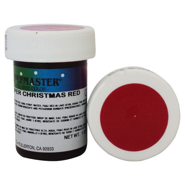 Гель-краска Base Color Chefmaster Super Christmas Red 28грамм 9457 фото