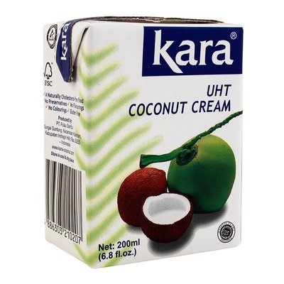 Вершки кокосові Kara 24-26%, 200мл 707-120 фото