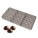 Полікарбонатна форма для шоколаду Півсфера 24шт: Молди