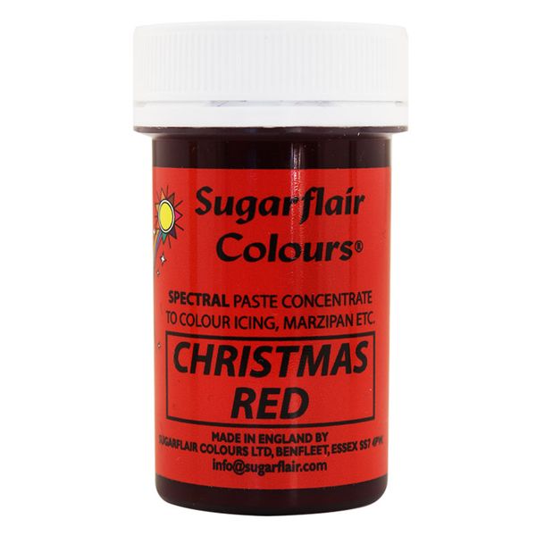 Гелевый краситель Sugarflair Рождественский красный (Christmas red) A114 фото