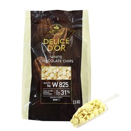 Шоколад белый W825 31% Delice D’or, 2,5кг W825-2500 фото