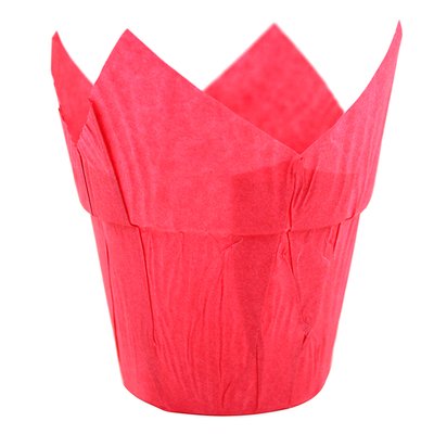Набор форм для кексов Тюльпан с бортом Розовый, 20шт 506090::5 фото