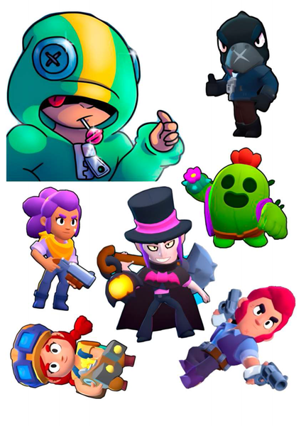 Вафельна картинка Brawl Stars №6 20х30см 027027/pr603 фото