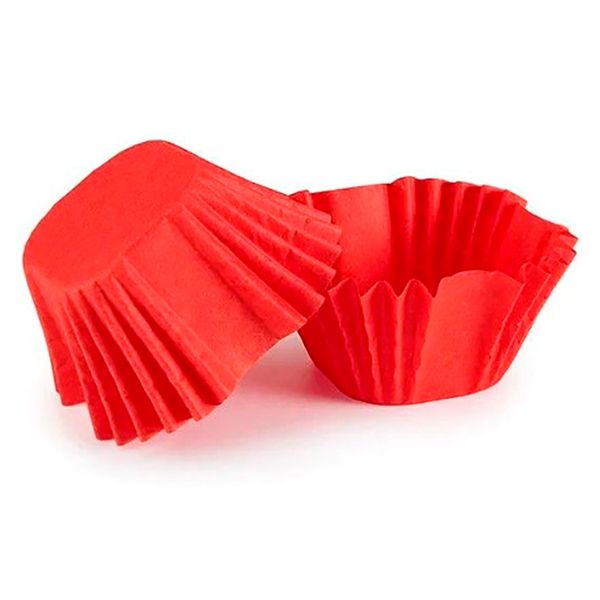 Бумажная форма для конфет Красная, 50шт 2330::1 фото