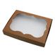 Коробка для пряников 15х20см с окном Крафт (5шт): Сервировка и упаковка