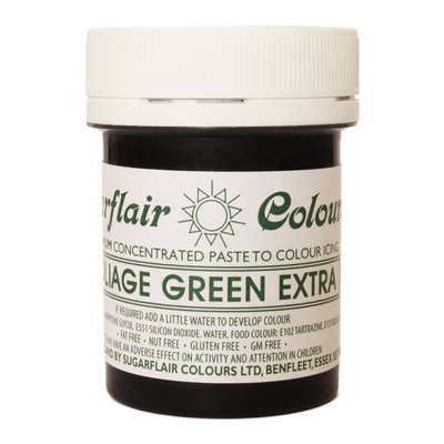 Гель-паста концетрат Sugarflair Max Зеленый лист (Foliage Green Extra) C103 фото