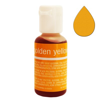 Гелевий барвник Chefmaster Liqua-Gel Golden Yellow 5141 фото