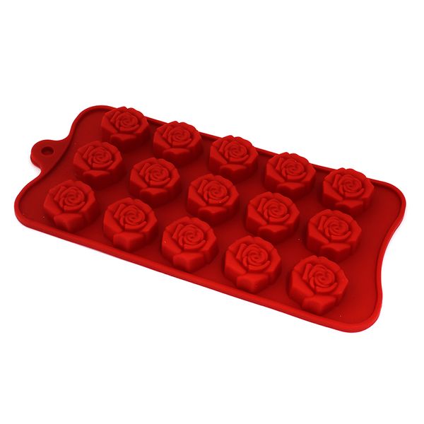 Силіконова форма для шоколаду і карамелі Троянди 2123/1337 фото