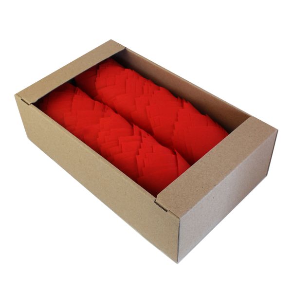 Бумажная форма для кексов Тюльпан - Красные, 160шт ТЛ-1::red фото