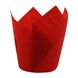 Бумажная форма для кексов Тюльпан - Красные, 160шт: Формы для выпечки