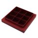 Коробка для конфет 16х16см Узор бордо (5шт): Сервировка и упаковка