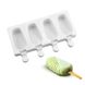 Силіконова форма для морозива Ескімо з декором 4шт: Форми для випікання