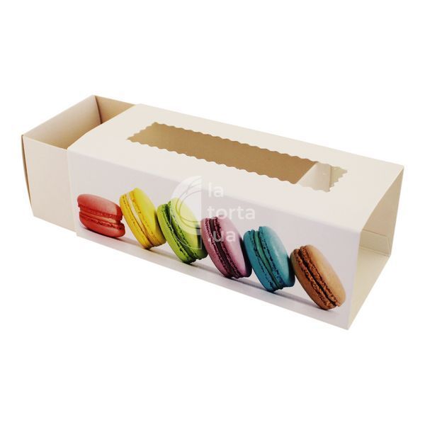 Коробка для макаронс 14х6см Macaroon (5шт) 835::11 фото