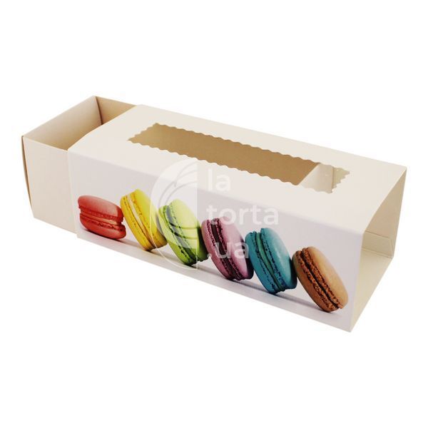 Коробка для макаронс 14х6см Macaroon (5шт) 835::11 фото