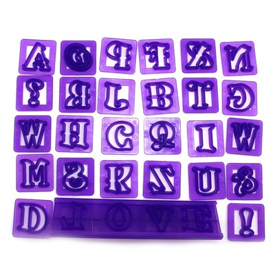 Набор резаков Английский алфавит с держателем 9931-1 фото