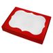 Коробка для пряников 15х20см с окном Красная (5шт): Сервировка и упаковка