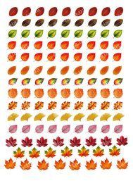 Вафельная картинка Осенние мини-листья (2см) 20x30см 027027/pr765 фото