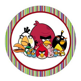 Вафельная картинка Angry Birds 20x20 wk223 фото