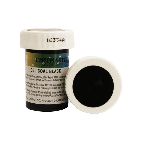 Гель-фарба Base Color Chefmaster Coal Black, 28гр 7302 фото