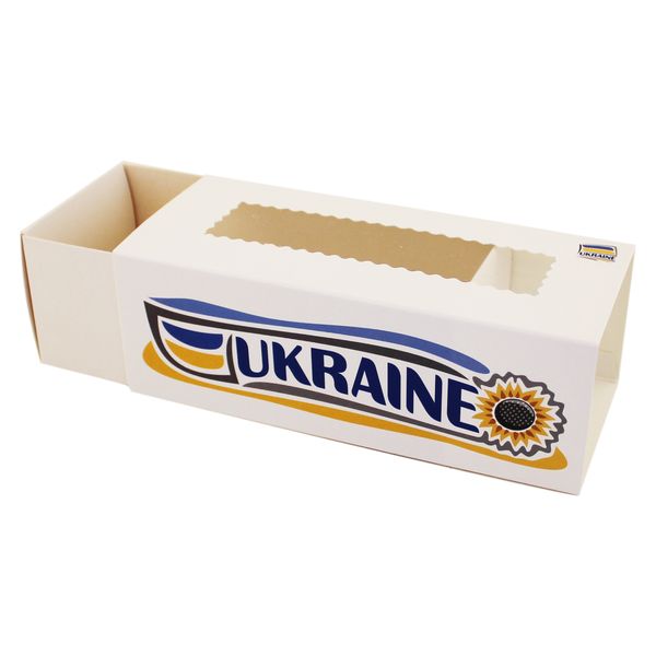 Коробка для макаронс 14х6см Ukraine (5шт) 835::10 фото