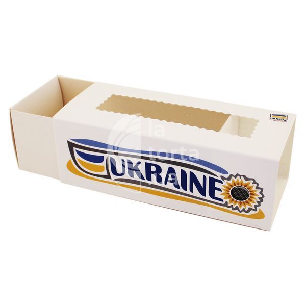 Коробка для макаронс 14х6см Ukraine (5шт) 835::10 фото