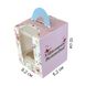 Коробка для 1 кексу Щасливого Великодня 10х8,2х8,2см (5шт): Сервірування та пакування