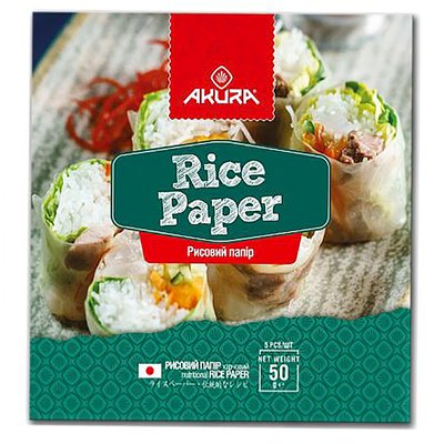 Рисовая бумага круглая Akura, 5шт 1439 фото