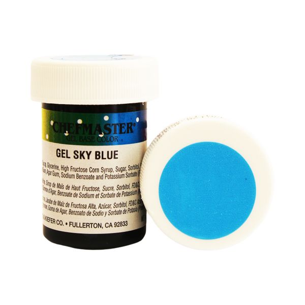 Гель-фарба Base Color Chefmaster Sky Blue, 28гр 7310 фото