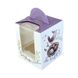 Коробка для 1 кексу Фіолетова пташка 10х8,2х8,2см (5шт): Сервірування та пакування