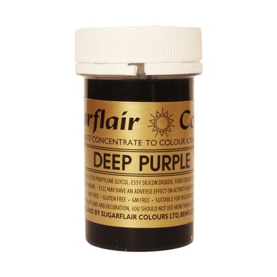 Гелевий барвник Sugarflair Темно-фіолетовий (Deep purple) A131 фото