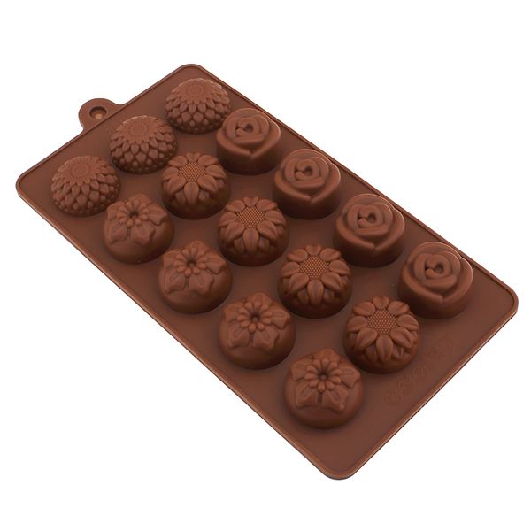 Силиконовая форма для шоколада и карамели Конфеты ассорти 2064 фото