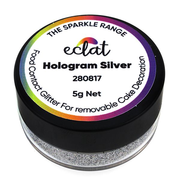 Блёстки Eclat Hologram Silver 280817 фото