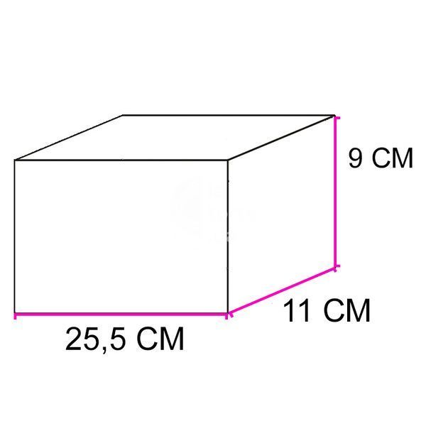 Коробка для меренгового рулету з ручкою 25x11x9см (5шт) 398 фото