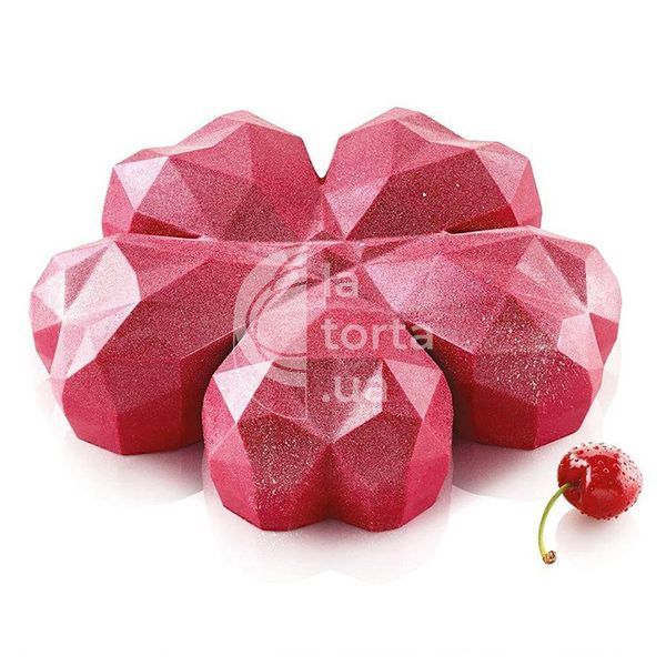 Силиконовая форма для евро-десертов Heart Diamond 3092 фото