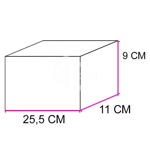 Коробка для меренгового рулета с ручкой 25x11x9см (5шт) 398 фото