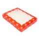 Коробка для пряників 15х20см Червона зі сніжинками (5шт): Сервірування та пакування