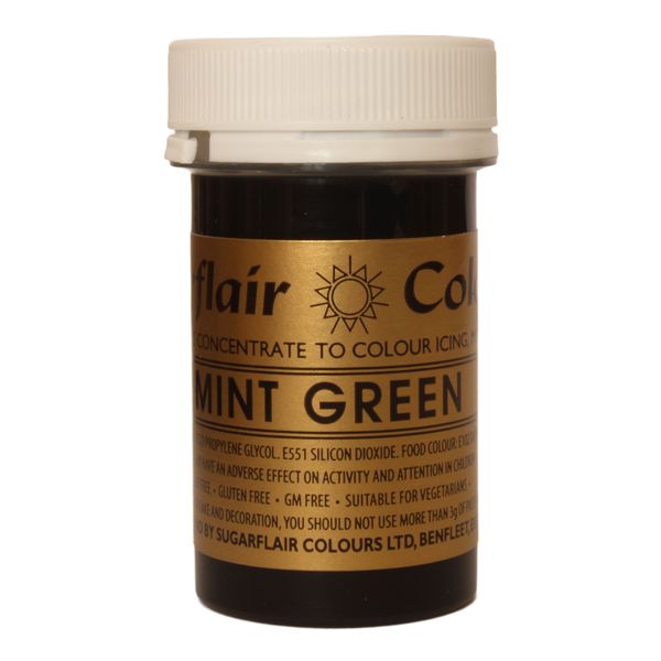 Гелевый краситель Sugarflair Зеленый ментол (Mint green) A105 фото