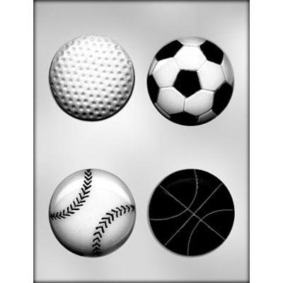 Молд для шоколаду і мастики Спортивні м'ячі 90-5311 фото