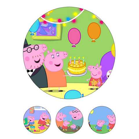 Открытки свинка Пеппа с днем рождения - красивые картинки