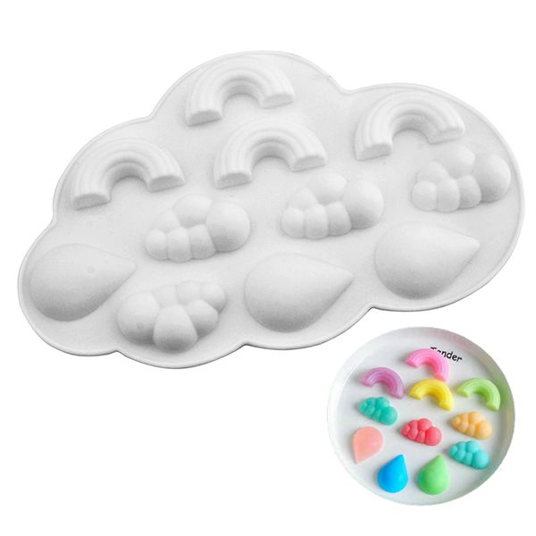 Силіконова форма для шоколаду і карамелі Хмари 3266 фото