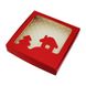Коробка для пряників 15х15см Червона Новий Рік (5шт): Сервірування та пакування