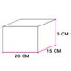 Коробка для пряників 15х20см з вікном Ніжність (5шт): Сервірування та пакування