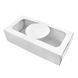 Коробка для макаронс Біла з вікном 20х10см (5шт): Сервірування та пакування