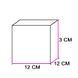 Коробка для пряників 12х12см Крафт з вікном (5шт): Сервірування та пакування